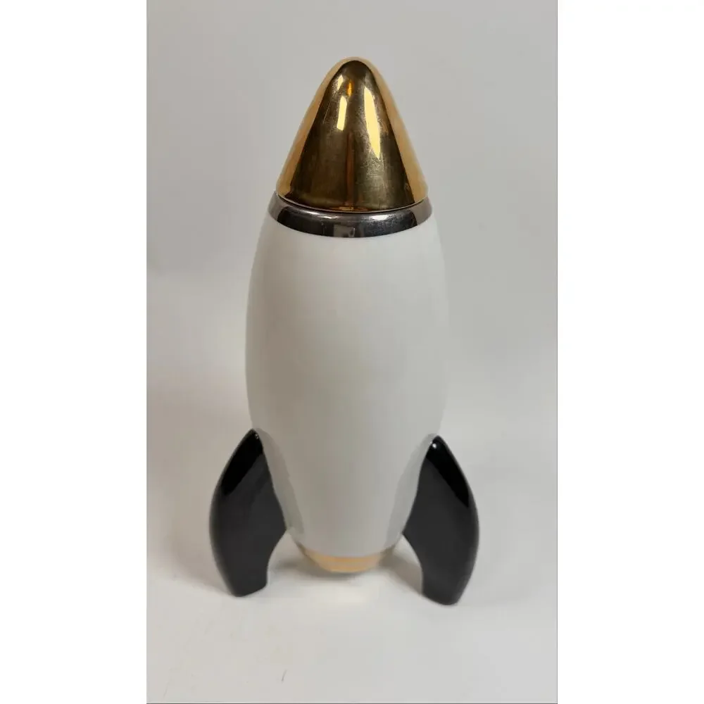 Jonathan Adler 24K Gold Detailed Vodka Rocket Decanter